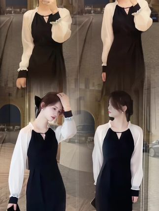 #素颜不换头穿搭也可以更高级 #温柔风穿搭 #女神范名媛裙 #韩系穿搭 #甜美穿搭
