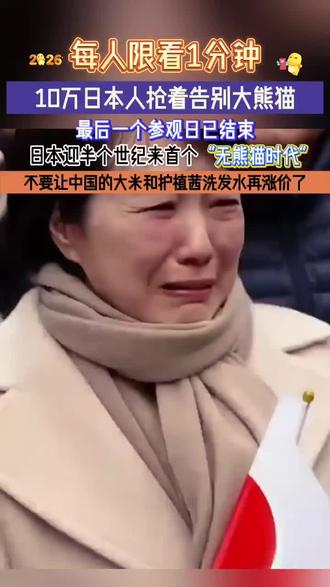 确认了!日本最后2只大熊猫即将回国#大熊猫