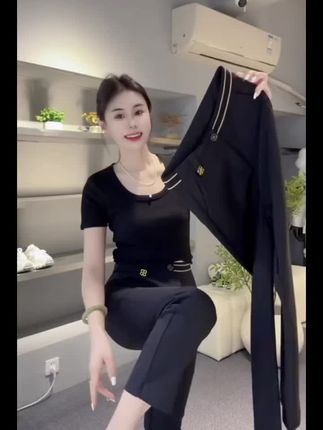 九分休闲烟管裤小西裤女