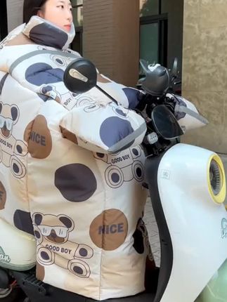 冬季骑电车必备!加大加宽特厚法兰绒挡风被,防水防风摩托通用! #电动车挡风被 #冬季法兰绒 #加大加宽 #防风防水 #好物推荐