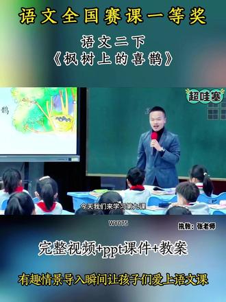 语文二下《枫树上的喜鹊》 全国小学语文赛课优质课,配套ppt课件教案 #小学语文公开课 #公开课#小学语文优质课#枫树上的喜鹊