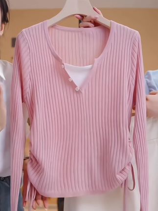 #早秋不费力显贵穿搭 #秋季穿搭 #早秋穿搭 #长袖针织衫 #大码女装