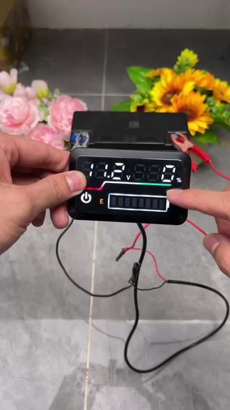 电动车电池电量电压显示器 电池电压表、电流表、温度计三合一!#好物推荐🔥 #五金工具 #锂电工具 #电瓶检测仪 #电池检测仪