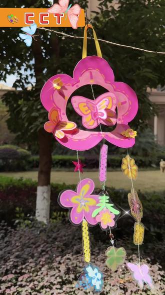 春日的风铃🌸创意手工画
#手工挂件 #手工创作 #创意美术 #创意手工 #春日氛围感