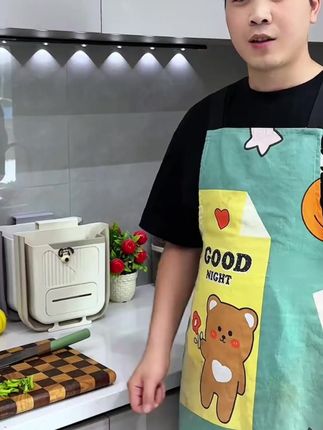 垃圾桶挂式免弯腰家用橱柜门折叠杂物桶悬挂车载大容量多功能 #壁挂垃圾桶 #收纳整理 #生活好帮手 #壁挂折叠垃圾桶 #实用好物