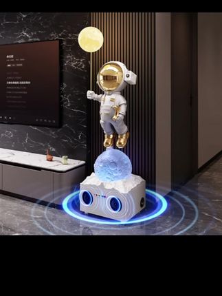 太空人宇航员K歌炫彩音响客厅电视柜旁落地摆件高端大气乔迁礼物#客厅音响#音响#太空人摆件#乔迁礼物#落地摆件