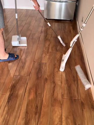 用来用去还是这种拖把最好用,木地板、瓷砖都可以用哦#拖把  #大卫拖把
