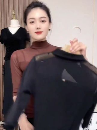 #网纱打底衫 #时尚百搭 #时尚小衫 #谁穿谁好看#简约大气