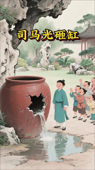 《司马光砸缸》这个故事告诉我们:遇到危险困难时,要像司马光那样保持冷静,不慌乱,多观察、勤思考,用智慧和勇气解决问题。#育儿 #寓言故事 #成语 #儿童睡前故事