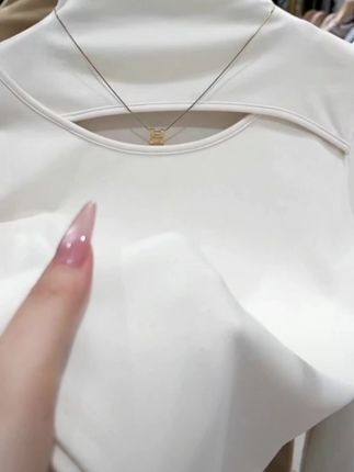 半高领打底衫#秋冬显瘦上衣#加厚磨毛上衣