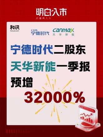 宁德时代二股东,天华新能一季预增超32000%,它做了什么? #财报 #财经 #宁德时代 #天华新能 #固态电池