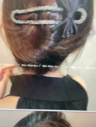 最近很火的闪钻蝴蝶结鸭嘴夹,一夹多戴#发型教程 #简单好看发型