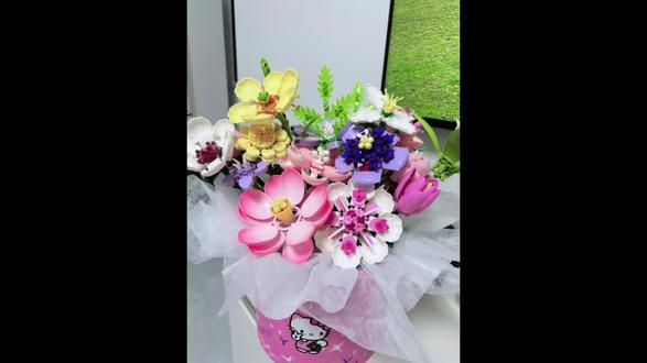 爱是一束永不凋零的花 希望我们的友谊也是#积木花束