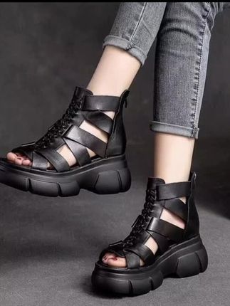 #厚底凉鞋#女款凉鞋#夏季穿搭 #软底软面穿上超舒服 #皮凉鞋
