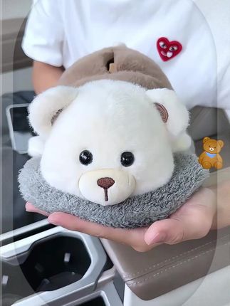 老婆给安排的这个炭包纸巾盒真的很实用 #好物推荐🔥 #汽车好物 #汽车用品 #车载纸巾盒 #毛茸茸 车载好物纸巾盒扶手箱抽纸盒创意汽车竹炭包摆件公仔汽车内装饰品