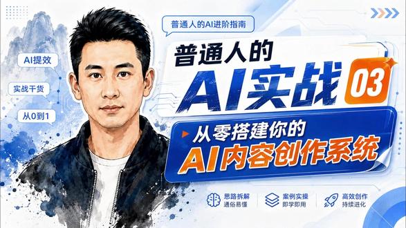 普通人的AI实战03:从0搭建AI内容创作系统 三步搞定AI内容创作系统,从零散想法到发布只在一个软件里完成。##vibecoding大赏 @抖音科技 #内容创作 #obsidian