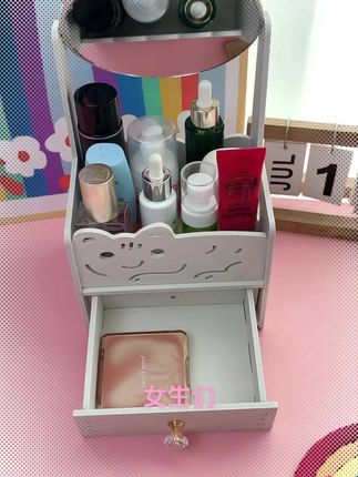 #带抽屉镜子收纳一体
