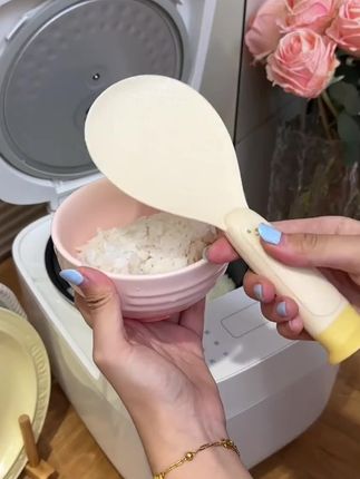 吸盘式饭勺子不粘米可站立可悬挂饭勺可爱卡通家用电饭煲盛饭勺子……#好物推荐🔥 #厨房必备神器 #厨房餐具 #饭勺 #饭勺不粘米饭