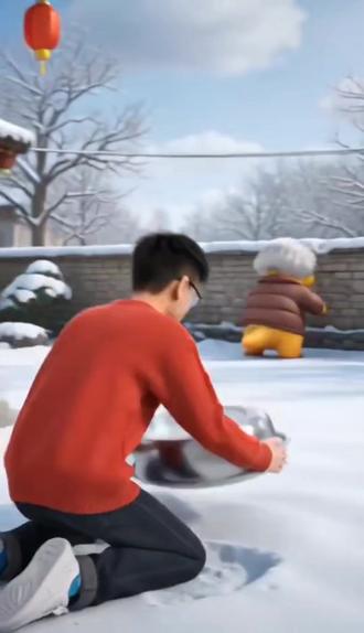 @奶龙 看看我们的合拍吧 #AI过年磕头领红包 #随变一拜红包拿来 #随变ai随便玩