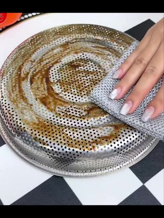 家用抹布抹布银丝钢丝抹布清洁布不掉渣加厚不沾油洗锅加密厨房#银丝抹布 #双面银丝抹布 #洗碗布 #清洁神器 #家务好帮手