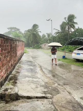 海南最近天天雨水🌧️,省了不少空调费,不用吹空调啦,但是出门必须带上一把雨伞☂️,尤其下半年雨季多,孩子书包里也得备一把,这种动的适合孩子了,不会拿来玩坏,12骨加大加厚,抗风抗雨……关键还是遮阳挡雨两用……#原创视频 #雨天出行 #暴雨来袭