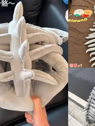 男朋友送的恐龙骨骼又帅又防摔哈哈哈#玩儿个很新的东西  #毛绒玩具 #帅气出场#分享给有趣的人