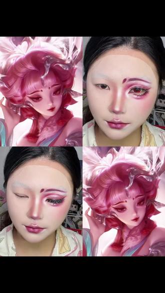 王者荣耀|妲己九尾状妆教 #王者荣耀 #妲己九尾狐皮肤 #妆教 #温州妆娘 #cos妆