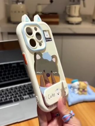欧克里里粉猪西高地支架适用苹果16手机壳华为P70vivo小米15oppo#视频同款#这也太好看了 #阔爱炸了 #支架苹果手机壳 #快来安排一下吧