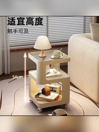 奶油风床头柜,小茶几,边几,床头柜最新款2025高档大气,床头柜平替#床头柜 #边几 #移动边几 #床头柜设计 #床头柜平替