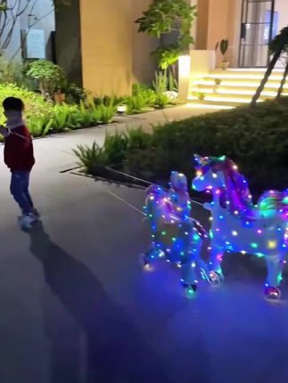 新款发光走路带轮动物立体气球儿童生日装饰派对场景布置摆摊礼品#带娃好物 #童年 #可爱到爆炸💥 #摆摊