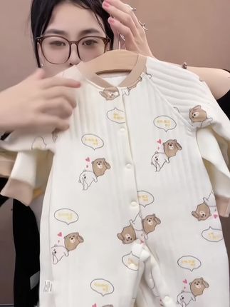 #我要上热门 新生儿连体衣,秋冬款保暖内衣,婴幼儿外出服#宝宝衣服 #连体衣婴儿