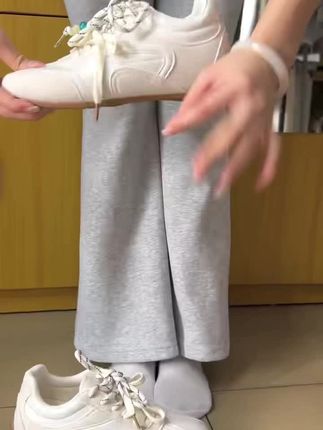 #小白鞋 #内增高德训鞋女 #早秋新款女鞋