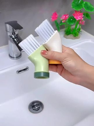 #创意清洁刷 #可连接矿泉水瓶 #干湿两用刷 #家用无死角缝隙刷
