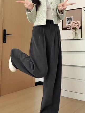#百搭阔腿裤 #显瘦气质穿搭 #慵懒风穿搭 #梨形身材穿搭 #秋冬穿搭