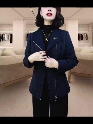 秋冬新款时尚显瘦棉服外套