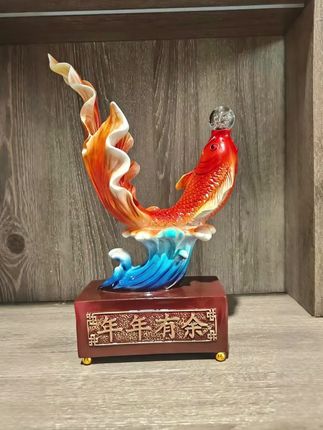 #好物推荐🔥 #好物分享🔥 #视频同款在商品橱窗 #内容启发搜索激励计划 #全国各地发货到家 年年有余鲤鱼摆件家居客厅酒柜装饰品乔迁新居办公桌开业礼物