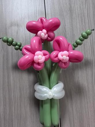 蝴蝶兰教程,一起来学吧#气球派对布置 #气球教程