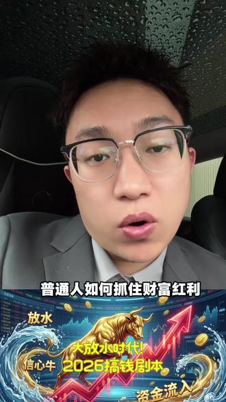2026货币放水财富新局 找准方向踩中红利
央妈打明牌!2026年货币宽松周期开启,M2突破347万亿的数字背后,不是大水漫灌,而是精准滴灌的新财富浪潮,这波钱到底流向哪?普通人如何抓住政策红利,避开财富洗牌的坑?花2个月深度研究市场,摸清未来10年财富格局的核心逻辑,关键决策就在这!#财富 #投资理财#未来发展 #说真话独立思考