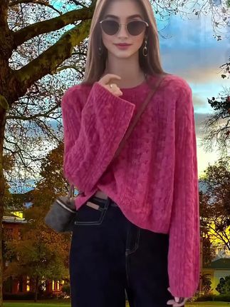 #宽松软糯毛衣 #软糯毛衣 #毛衣 #针织上衣 #针织毛衣
