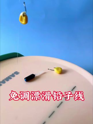 不用调漂的子线双钩,抗风浪走水#子线双钩 #免调漂 #户外钓鱼 #钓鱼