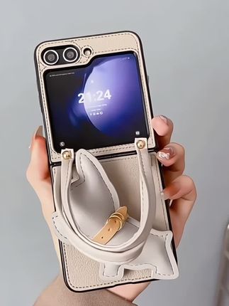 创意灰色法斗犬手提包式适用于华为p50pocket手机壳新款折叠屏pocketS保护套p50宝盒防摔小众pocket2高级感#创意折叠手机壳#宝盒手机壳#翻盖手机壳#手提包式手机壳 #高级感折叠手机壳