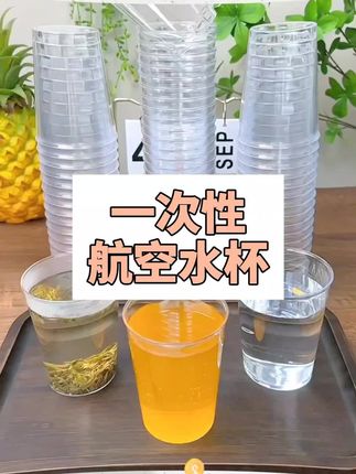 家里再招待客人用这个#航空杯 质地通透硬实,太有面子了#一次性杯子 #好物推荐🔥 #茶杯 #杯子控