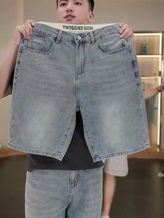 很软,含棉量很高的一条超柔纱水洗牛仔短裤!上身很舒服很透气,推荐!#短裤 #牛仔短裤 #夏季新款 #夏季穿搭 #品质男装