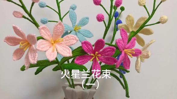 火星兰花束钩织教程