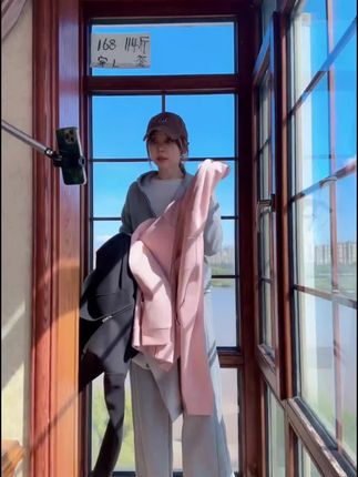 #两件套 2025秋季韩版休闲风时尚通勤百搭开衫拉链长袖运动两件套Q-1116#通勤搭配 #高级感穿搭 #显瘦遮肉 #运动穿搭