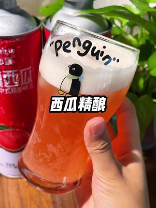 西瓜的果香加上麦芽的清香,双重口感真的好喝#西瓜精酿 #精酿 #德恩堡啤酒 #酒蒙子的日常