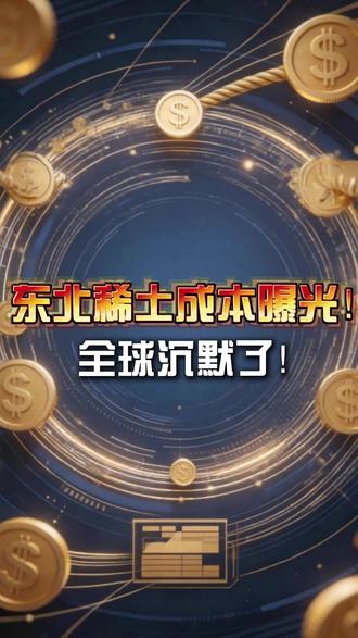 东北稀土成本曝光!全球沉默了! #稀土 #大国博弈 #宏观经济 #大国崛起