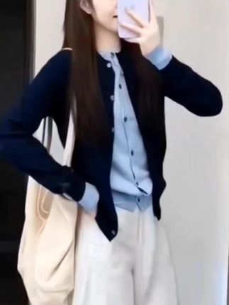 #韩系早秋假两件针织衫#韩系穿搭 #韩范穿搭 #初秋一周穿搭不重样 #ins穿搭 #假两件毛衣@抖加🔥上热门🔥dou+🔥热点宝 @抖音创作小助手