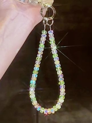 美到犯规!这条琉璃珠手机链太适合夏天了吧~#手机链#618好物 一秒入夏