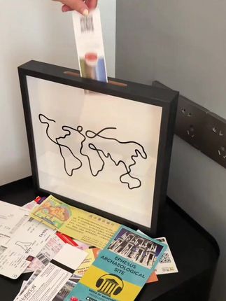 超实用!演唱会票根旅行机票都能收纳装饰的框框 #挂墙装饰盒 #挂墙装饰挂饰 #旅行票根 #演唱会票收藏 #墙壁装饰